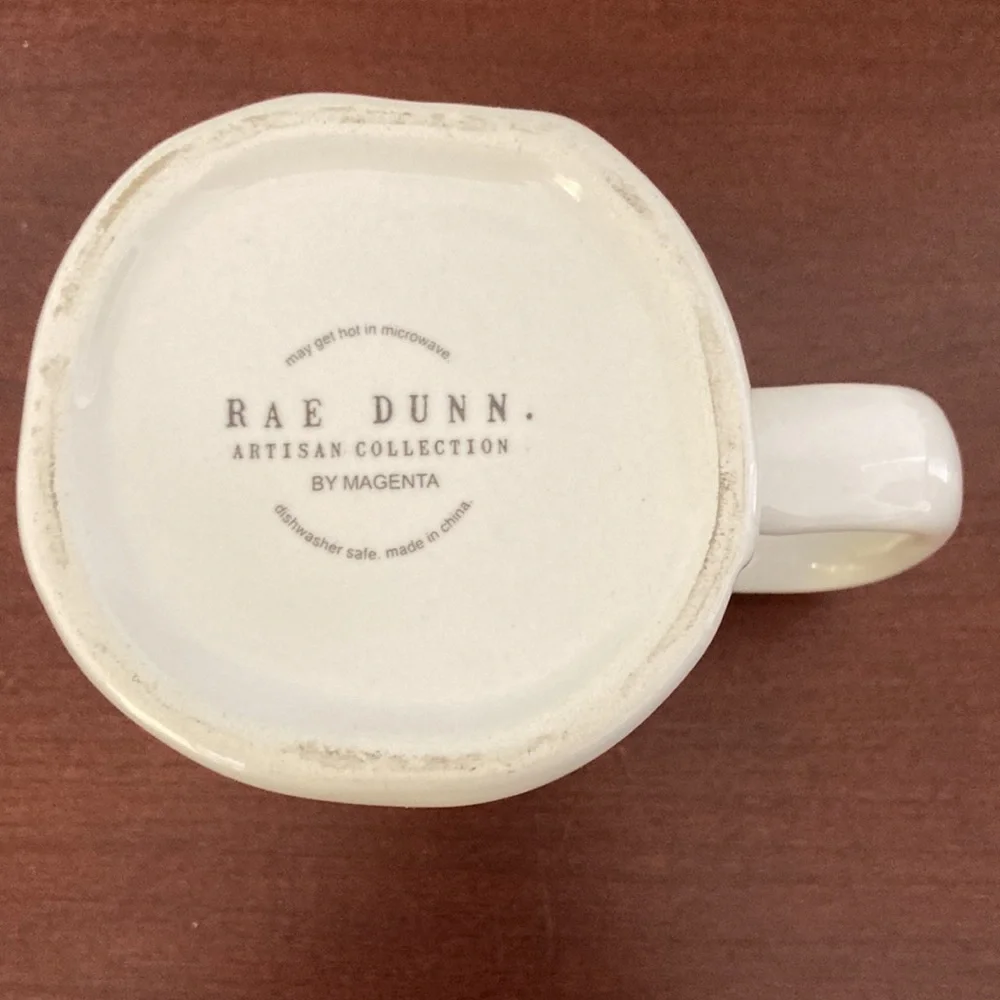 Rae Dunn 16 oz “HARMONY” mug.